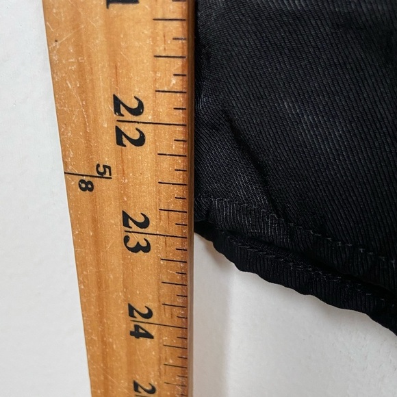 The Clothing Company Satin Wide Leg Jumpsuit Size L Black Faux Wrap Back Tie - Picture 8 of 10